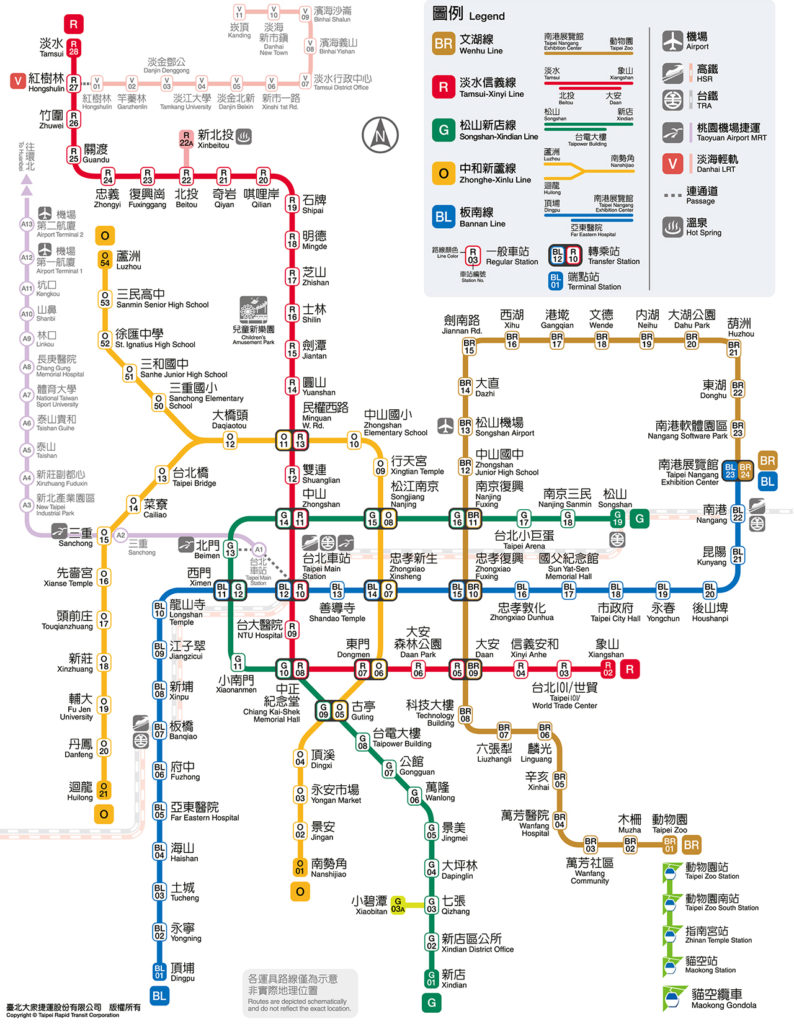 台北大衆捷運股份有限公司routemap