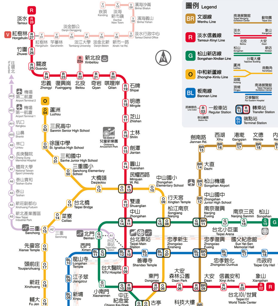 台北大衆捷運股份有限公司routemap
